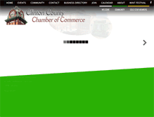 Tablet Screenshot of clintoncountychamber.org